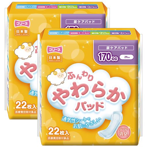 D 吸収量～170cc 11×29cm 22枚入×2個