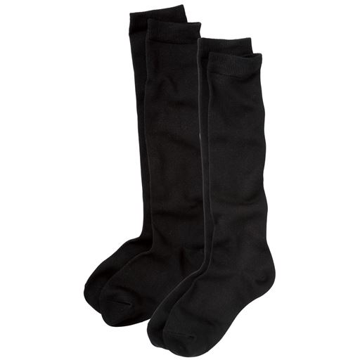 C(ブラック無地) 2足組