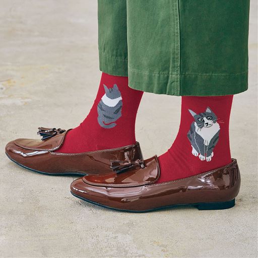 A(レッド)コーディネート例