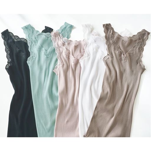 (左から)ブラック、アイスグリーン、シルクローズ、ホワイト、サンドグレー