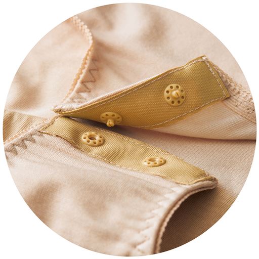 マチは留めやすいスナップテープ