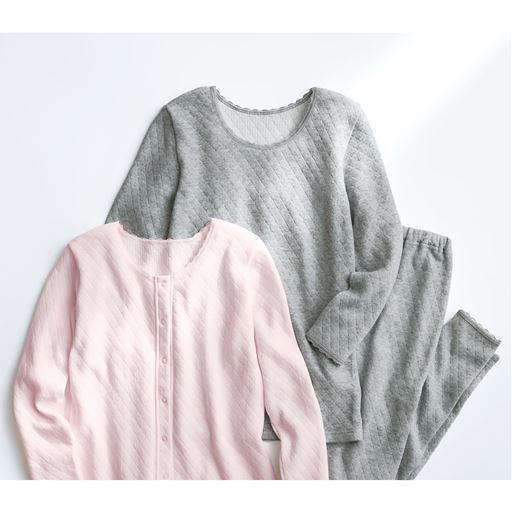 (左から)UE-1701パウダーピンク、UE-1700グレー(杢)、UE-1702グレー(杢)