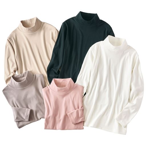 (左上から時計回りに)アイボリー、ブラック、オフホワイト、グレイッシュピンク、グレージュ