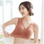 グーンと伸びてストレスの少ない着心地!綿シルク混のなめらかソフトブラ<br>キャニオンローズ着用例