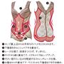 (1)カップ裏上辺から手持ちのパッドを入れ、ボリューム調整が可能。(2)裏当てのクロスの縮小を強化して、下腹部をさらにシェイプ。(3)背中部分はレース仕様の生地で段差をつくらずすっきりと。(4)サイドから続く広範囲の裏当てで、くびれメイク&ヒップアップ。(5)そけい部のくい込みを軽減するストレッチレース仕様。(6)お腹まわりの裏当てを広く取り、ウエストから下腹部までを引き締めメリハリを。