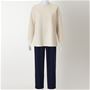 アイボリー(パンツ:ネイビー)