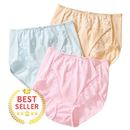 綿１００％レーシィショーツ・色違い３枚組
