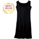 前汗取り付きノースリーブ切替スリップ