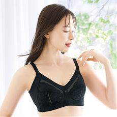 フルカップブラジャー(アンダー大きめさんのブラ)(ノンワイヤー・薄手カップ)