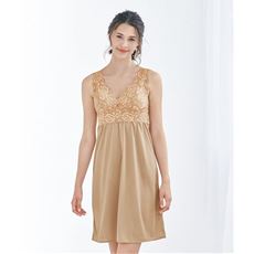 レース使いパッド付きスリップ