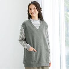 リラックスできるもちっとベスト(ルームウェア)