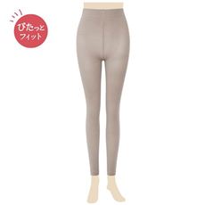 パイル裏起毛レギンス・10～8分丈(130デニール相当)(サーポート感強め)(日本製)