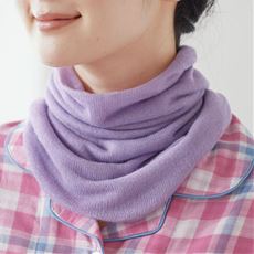 レーヨンシルクのおやすみ用ふんわりネックウォーマー
