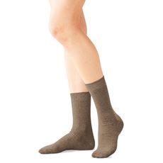 ファミリーリブソックス3足組(カラー豊富・21cm～27cm)(クルー丈)