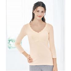 ソフトカップ付8分袖(綿100%素材)