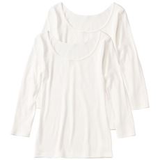 8分袖(同色2枚組)(綿100% 抗菌防臭加工インナー)