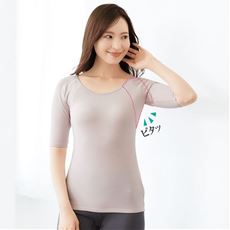 汗取りパッド付きトップス(5分袖)(前汗キャッチャー&reg;)