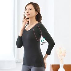 汗取りパッド付きトップス(8分袖)(前汗キャッチャー®)