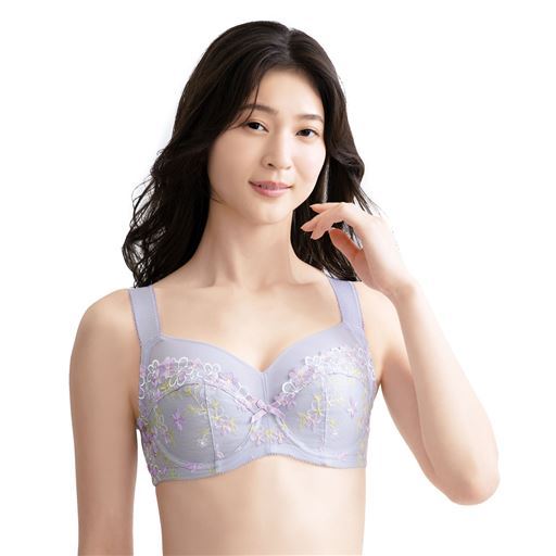 小さく見せるスマートメイク&reg;ブラ(ワイヤー入り・薄手フルカップ)