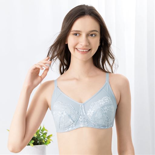 Tシャツみたいなブラ®(ノンワイヤー・フルカップ)(肌側綿混メッシュ)