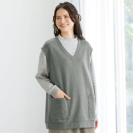 リラックスできるもちっとベスト(ルームウェア)