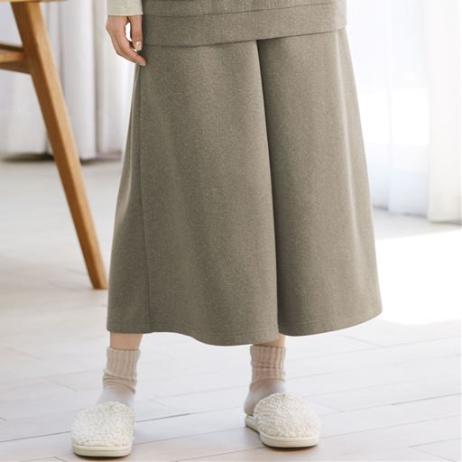 リラックスできるもちっとガウチョパンツ(ルームウェア)