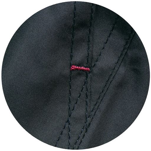 ブラック(裏シャギー:チャコールグレー) 生地拡大