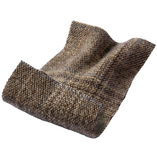 ブラウン系(チェック柄) 両面起毛素材が心地良くあたたか ライトアウターとしてもバランスよく着こなせる、程よいゆとりの長め丈。内側もあったか素材で、温もりに包まれる心地です。