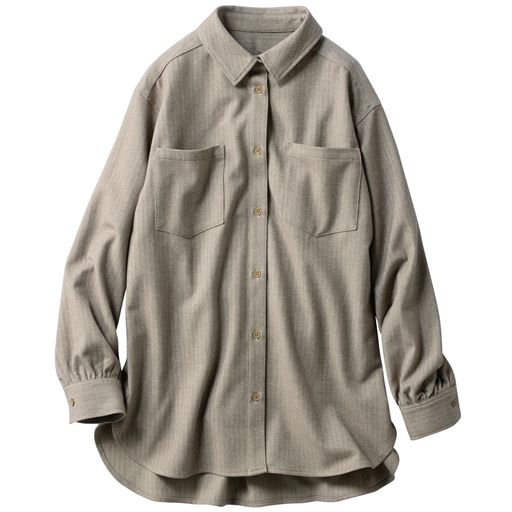 ベージュ系(ヘリンボーン柄)