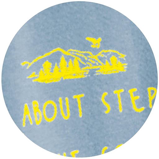 スモークブルー 生地拡大