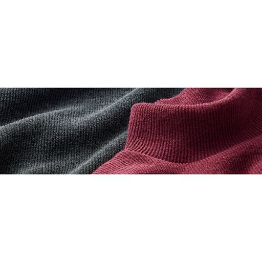 (左から)チャコールグレー、ワイン 生地拡大