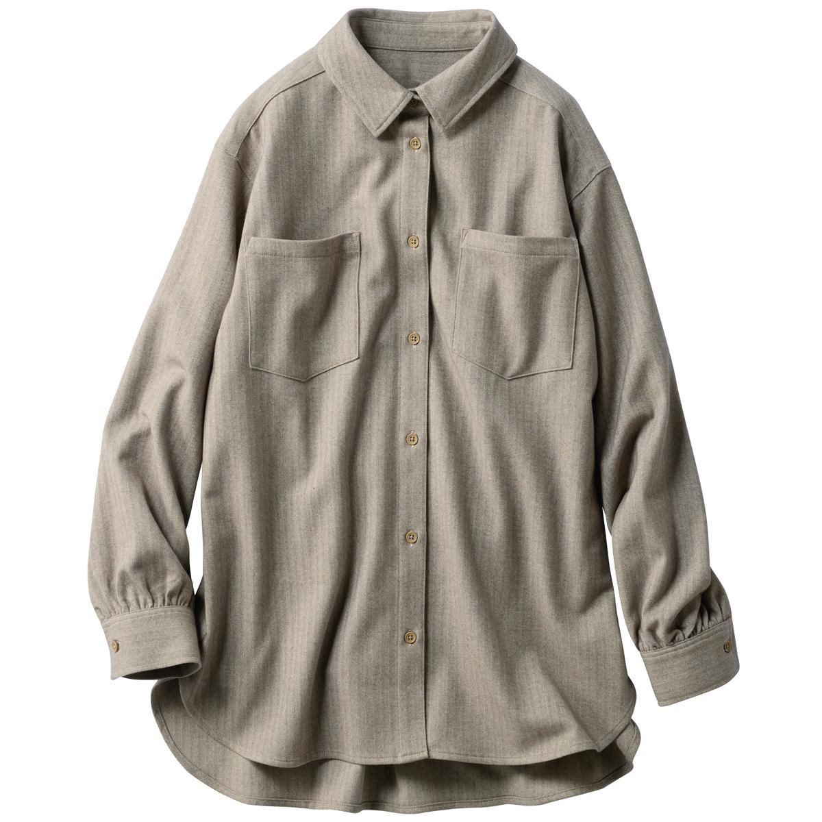 ぬくもり両面起毛シャツジャケット - ファッション通販ならセシール