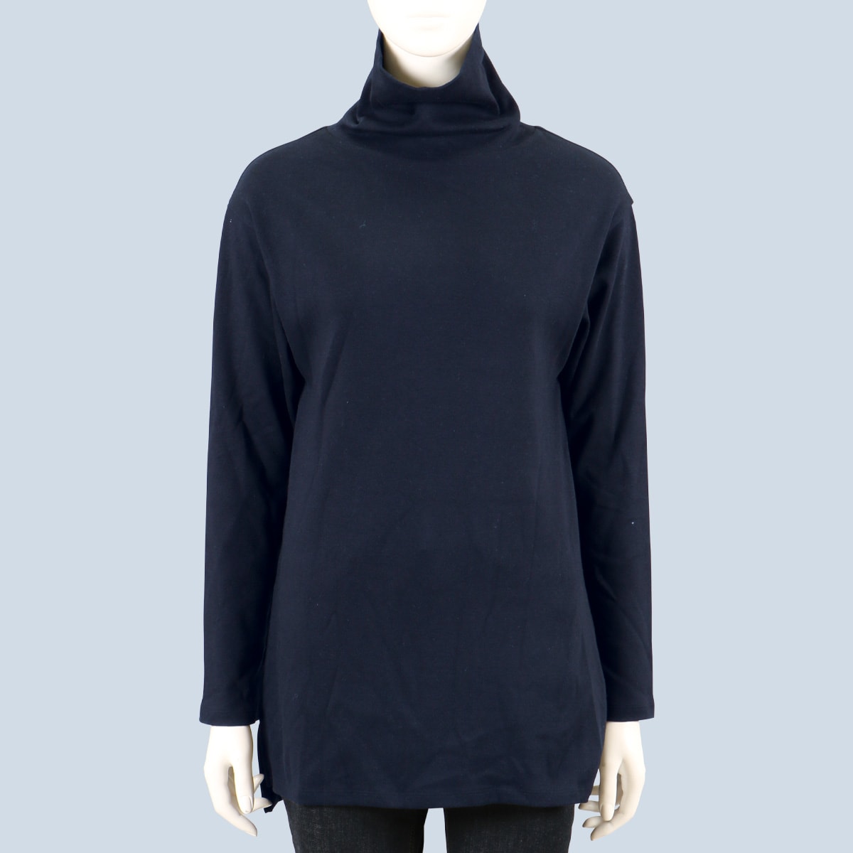 綿100%ハイネックロングTシャツ(スマートヒート®ぬく綿®)(吸湿発熱