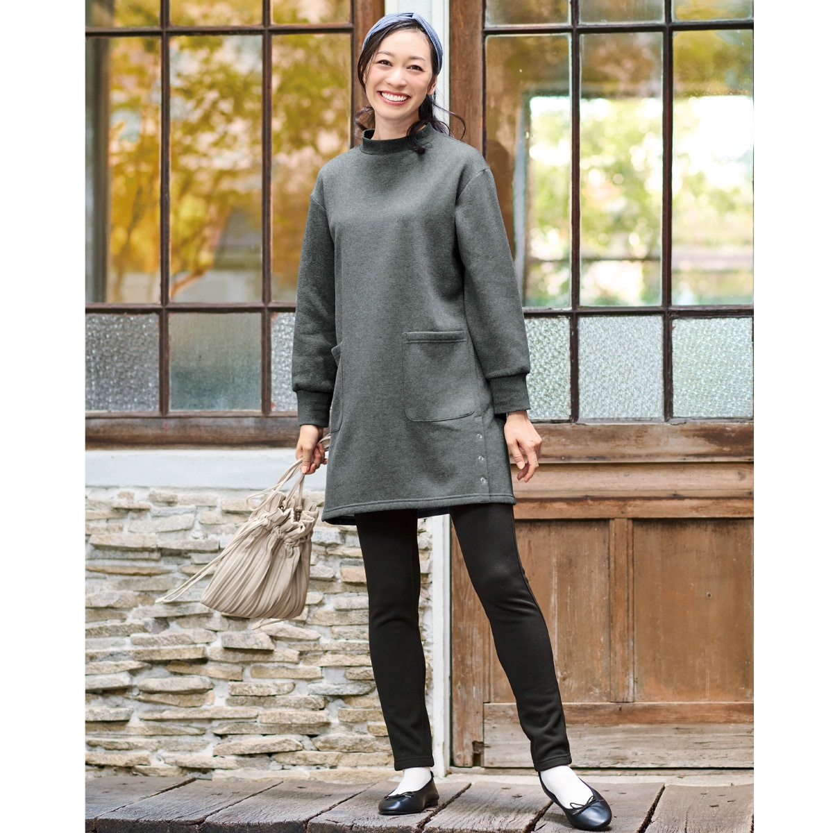 【新品】Nature's ハイネックチュニックセーター セール】 ハイネックチュニック （ニット・セーター）｜UNFILO