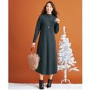 あったかいニットワンピース