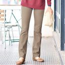 裏起毛ニットデニムストレートパンツ