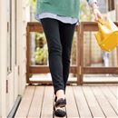 裏起毛ニットデニムスキニーパンツ