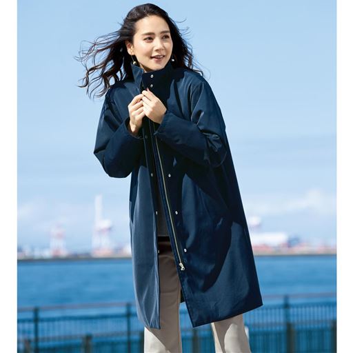 防風スタンドネックコート