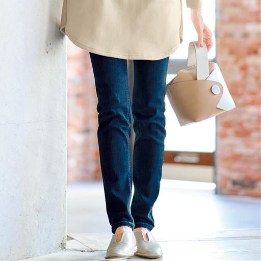 美シルエットスキニーデニムパンツ(洗濯機OK)