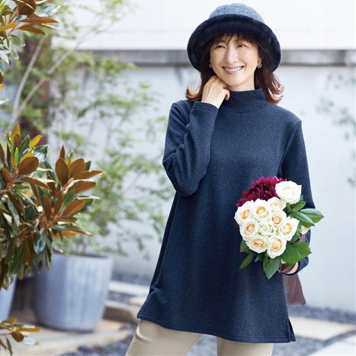 日本製ツイード調チュニック