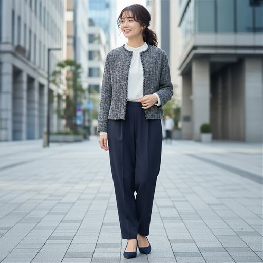 ネイビー系 コーディネート例