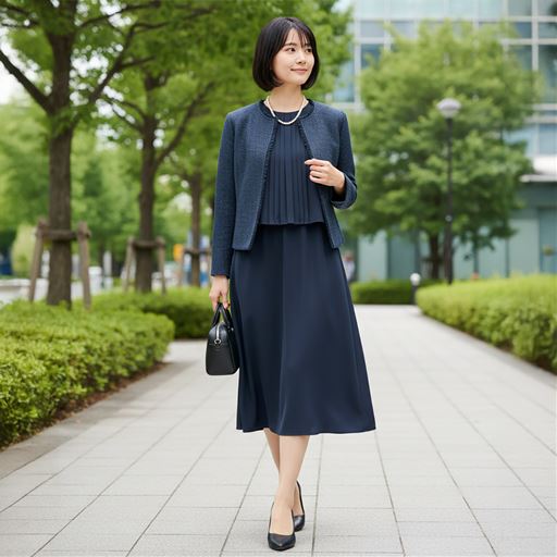 ネイビー コーディネート例
