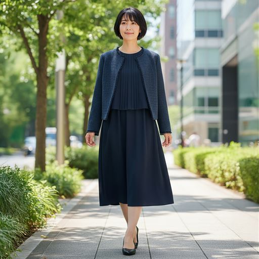 ネイビー コーディネート例