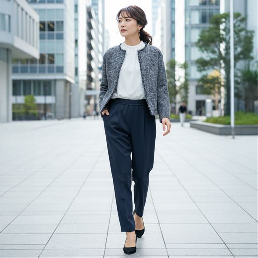 ネイビー コーディネート例