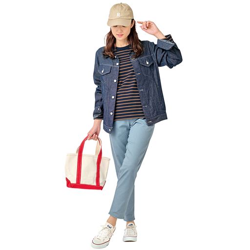 ブルーグレー コーディネート例