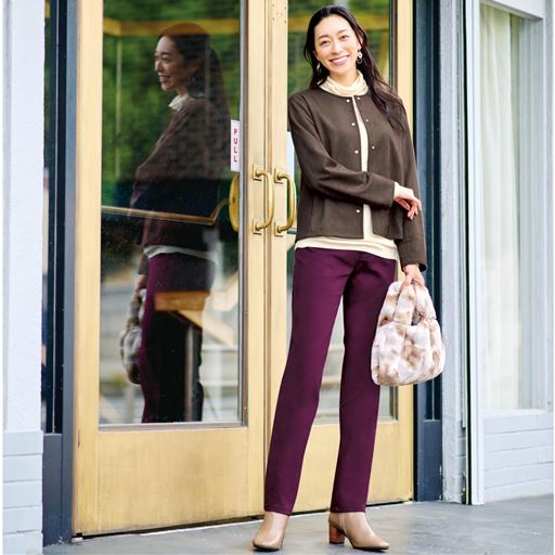 ボルドー コーディネート例