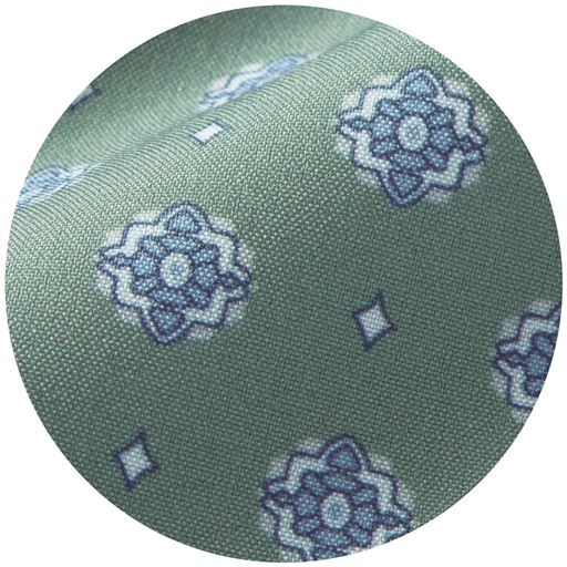 グリーン系(小紋柄) 生地拡大