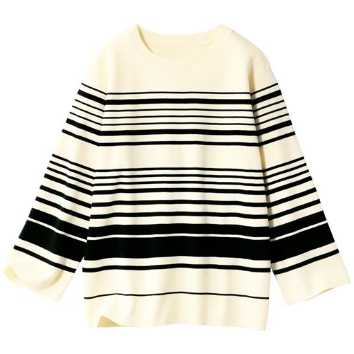 ボーダーA(アイボリー×ブラック)