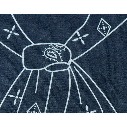 ネイビー 生地拡大