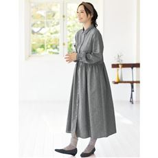 ちび衿シャツワンピース